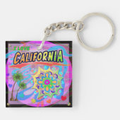 I LOVE California True Progress Keychain キーホルダー (裏面)