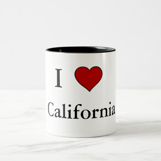I Love California - Two-Tone Mug ツートーンマグカップ (中央)