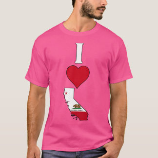 I Love California Vertical Iハート Tシャツ
