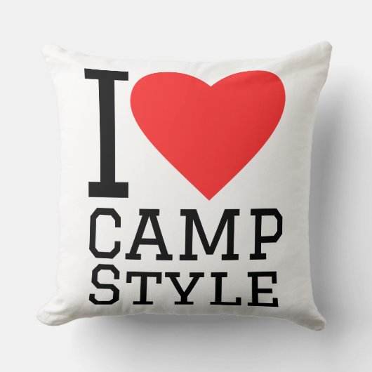 I love camp style  クッション (正面)