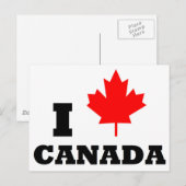 I Love Canadaはがき ポストカード (正面/裏面)