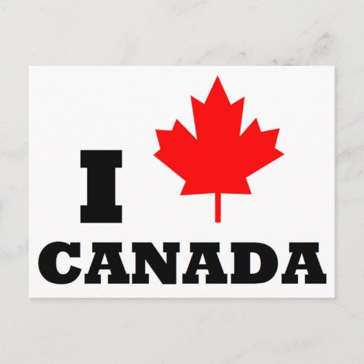 I Love Canadaはがき ポストカード (正面)