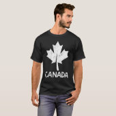 I Love Canadaカナダ国旗ヴィンテージカナダメープル Tシャツ (正面フル)