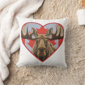 I Love Canada – カナ誇りを持ったダムースとメープルリーフ クッション (ブランケット)