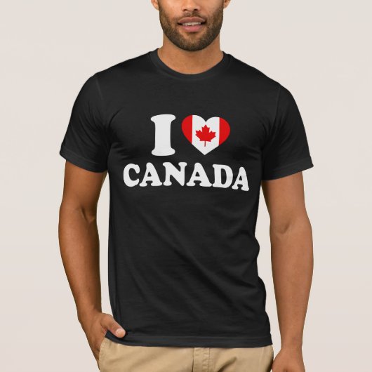 I Love Canada – カナ誇りを持ったディアン Tシャツ (正面)