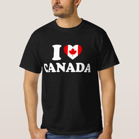 I Love Canada – カナ誇りを持ったディアン Tシャツ (正面)