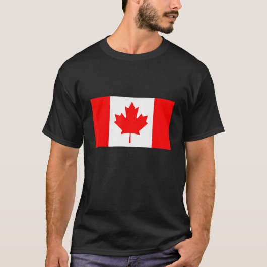 I Love Canada 楽しむ Flag Graphic カッコいい Desig Tシャツ (正面)