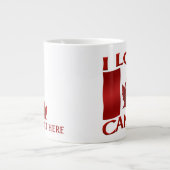 I Love Canada Coffee Cup / Mag Canada Souvenir Cup ジャンボコーヒーマグカップ (正面)