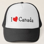 I Love Canada Hat キャップ (正面)