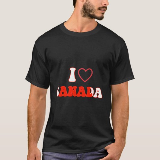 I Love Canada IハートC Anald A おもしろいことわざFor M Tシャツ (正面)