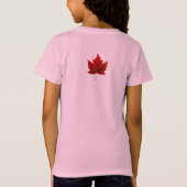I Love Canada Kid's Souvenir Canada Day Shirt Tシャツ (裏面)