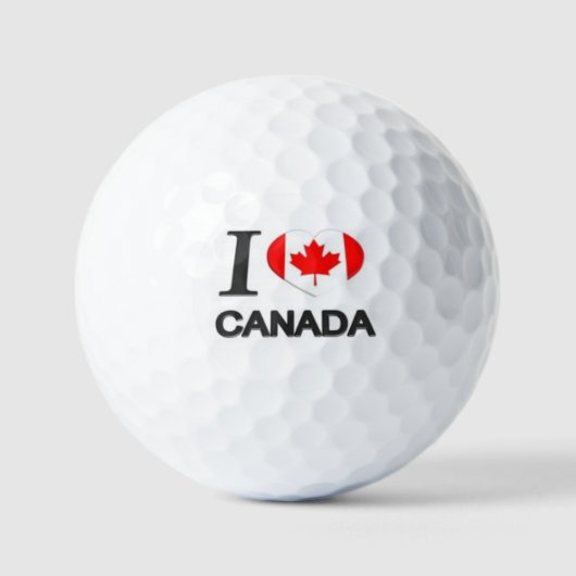 I Love Canada - Red Taco antitrump Trucker ゴルフボール (正面)