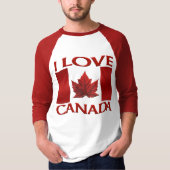 I Love Canada Shirts Canada Souvenir Top Tシャツ (正面)
