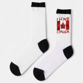 I Love Canada Socks Canada Souvenir Socks Custom ソックス (左)