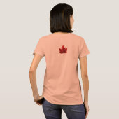 I Love Canada Tシャツレディーズスーベリーカナダシャツ Tシャツ (裏面フル)