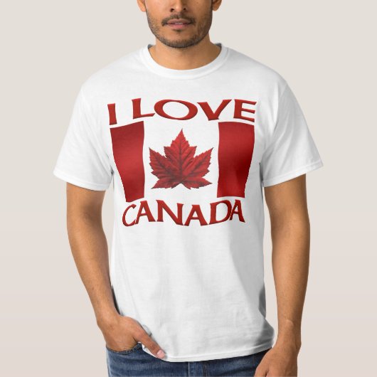 I Love Canada T-shirt Value Souvenir Canada Shirt Tシャツ (正面)