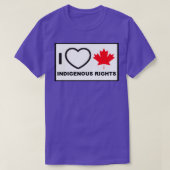 I Love Canadian Indigenous Rights Tシャツ (デザイン正面)