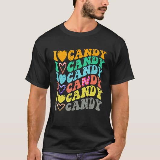 I love Candy Halloween Party Cute Trick or Treat Tシャツ (正面)