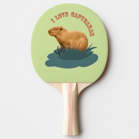I Love Capybaras  卓球ラケット (正面)