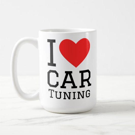 I love car tuning コーヒーマグカップ (左)