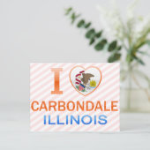 I Love Carbondale, IL ポストカード (スタンド正面)