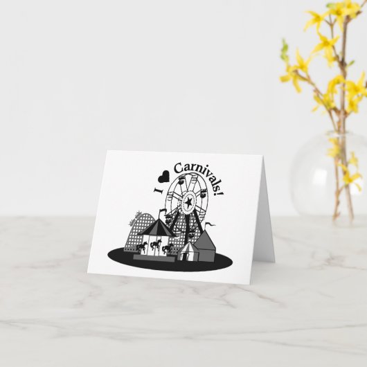 I Love Carnivals! カード (黄色い花)