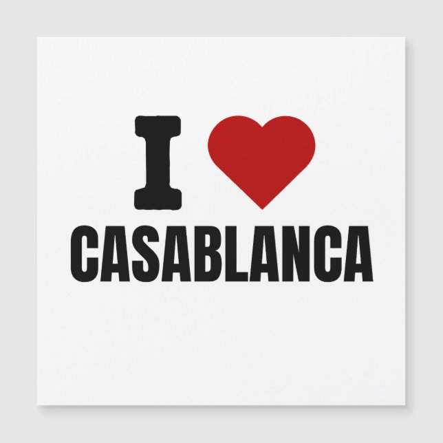 I love casablanca - I heart casablanca morocco (正面)