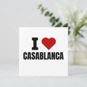 I love casablanca - I heart casablanca morocco 招待状 (スタンド正面)