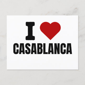 I love casablanca - I heart casablanca morocco 案内ポストカード