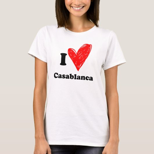 I love Casablanca Tシャツ (正面)