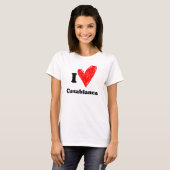 I love Casablanca Tシャツ (正面フル)
