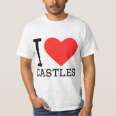 I love castles  tシャツ (正面)