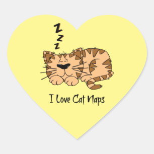 I Love Cat昼寝、ハートシール ハートシール