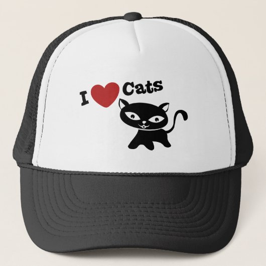 I Love Cat キャップ (正面)