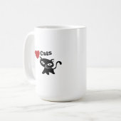 I Love Cat コーヒーマグカップ (正面左)