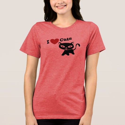 I Love Cat トライブレンドTシャツ (正面)