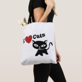 I Love Cat トートバッグ (クローズアップ)