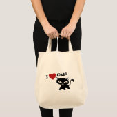 I Love Cat トートバッグ (正面(商品))
