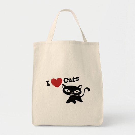 I Love Cat トートバッグ (正面)