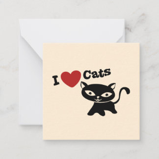 I Love Cat ノートカード