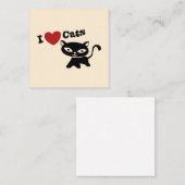 I Love Cat ノートカード (正面/裏面)