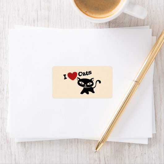 I Love Cat ラベル (インサイチュ)