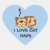 I love cat naps, ハートシール (正面)
