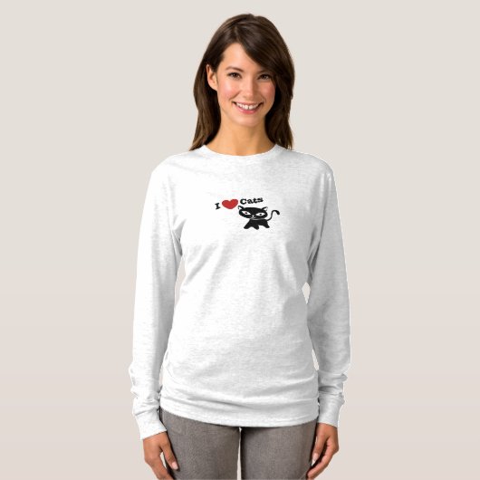I Love Cat Tシャツ (正面フル)
