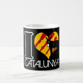 I Love Catalunya コーヒーマグカップ