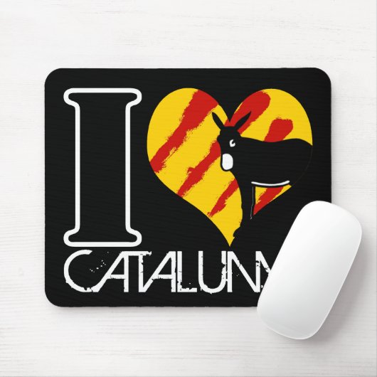 I Love Catalunya マウスパッド (マウス)