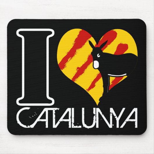 I Love Catalunya マウスパッド (正面)
