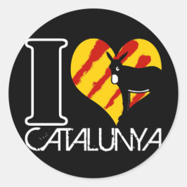 I Love Catalunya ラウンドシール