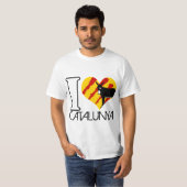 I Love Catalunya - Tshirt white Tシャツ (正面フル)
