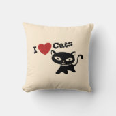 I love cats クッション (正面)